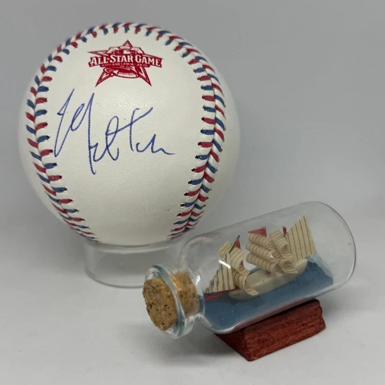 Miles Teller signed 2026 All Star Game Logo Baseball JSA COA Actor Auto A4519