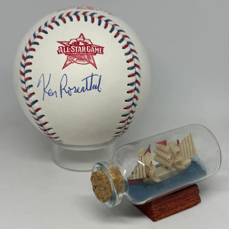 Ken Rosenthal signed Rawlings 2026 All Star Game Logo Baseball JSA Auto A4521