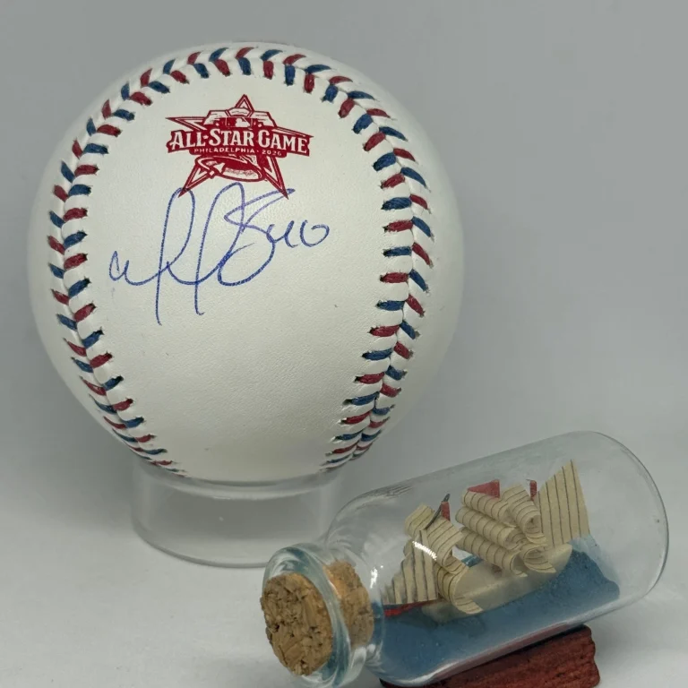 Wilson Contreras signed Rawlings 2026 All Star Game Logo Baseball JSA Auto A4526