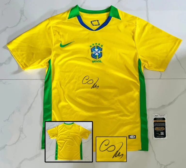 Cafu Signed Jersey Brazil JSA COA