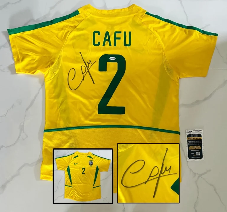 Cafu Signed Jersey Brazil JSA 1 COA