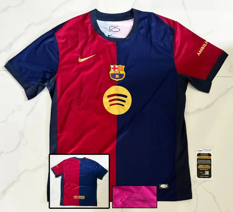 Hristo Stoichkov Signed Jersey FC Barcelona JSA 1 COA