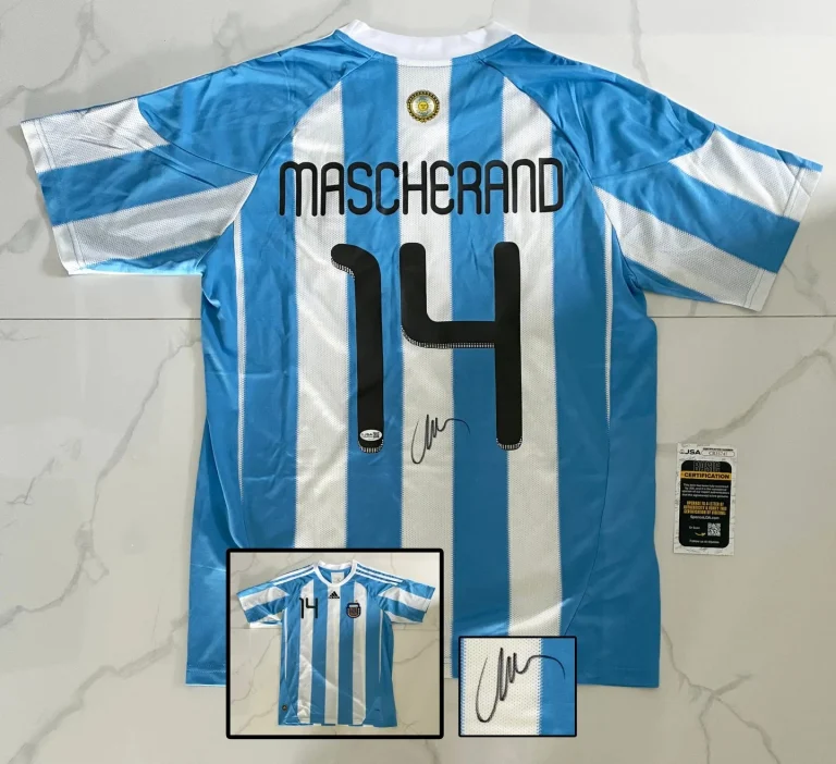 Javier Mascherano Signed Jersey Argentina JSA COA