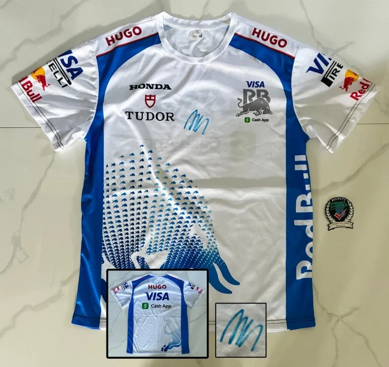 Andrea Kimi Antonelli Signed Shirt Mercedes Visa Cash App Jersey Beckett BAS ...
