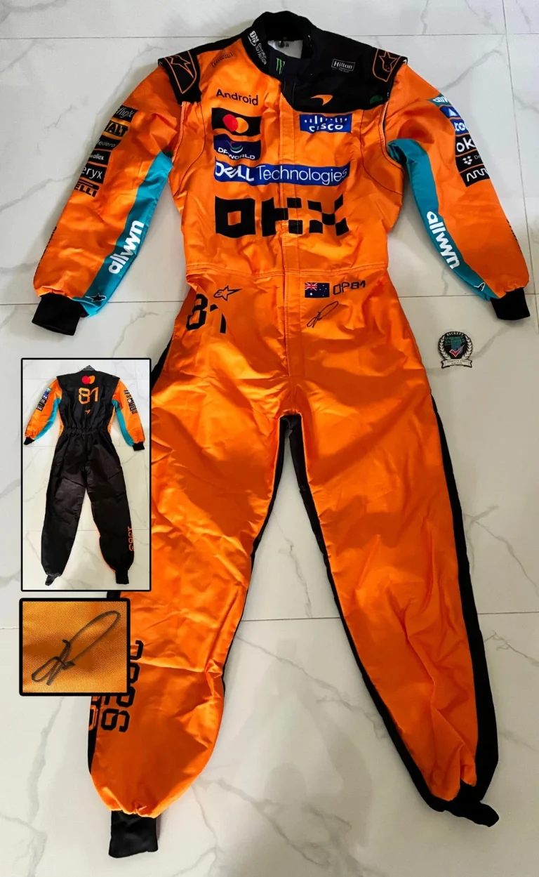 Oscar Piastri Signed Race Suit McLaren Beckett BAS COA