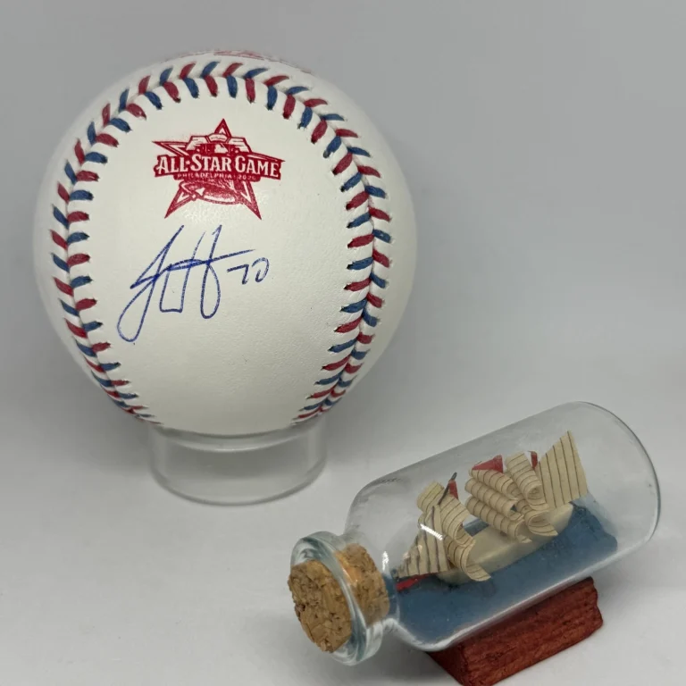 Justin Wrobleski signed Rawlings 2026 All Star Game Logo Baseball JSA Auto A4546