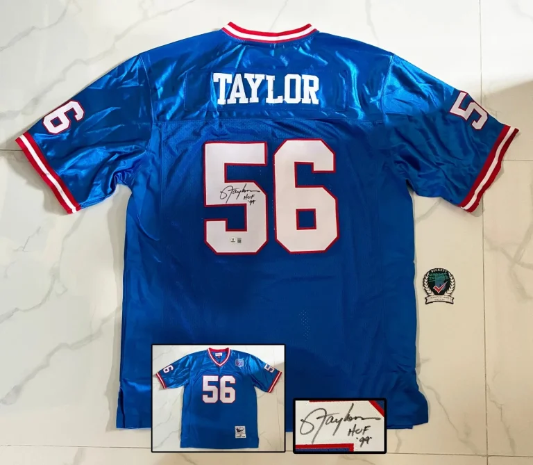 Lawrence Taylor Signed Jersey New York Giants Beckett BAS 1 COA