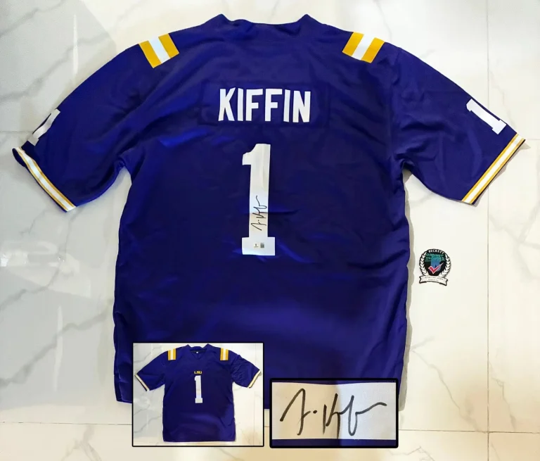Lane Kiffin Signed Jersey LSU Tigers Beckett BAS COA
