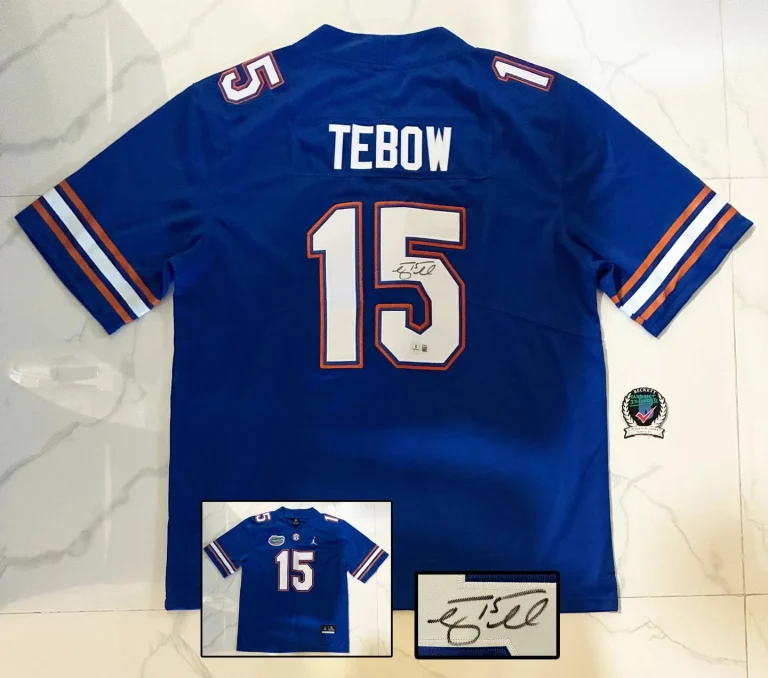 Tim Tebow Signed Jersey Florida Gators Beckett BAS COA