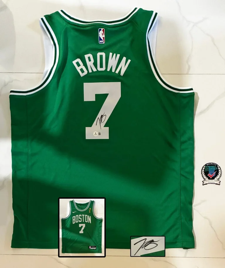 Jaylen Brown Signed Jersey Boston Celtics Beckett BAS COA