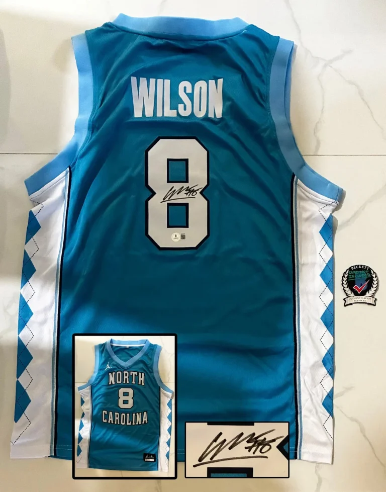Caleb Wilson Signed Jersey North Carolina Tar Heels Beckett BAS COA