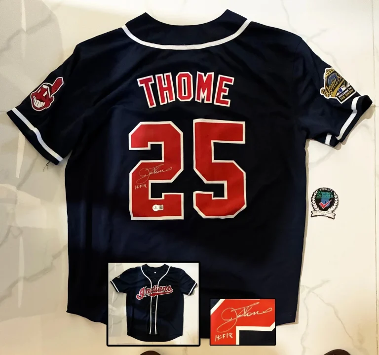 Jim Thome Signed Jersey Atlanta Braves Beckett BAS COA