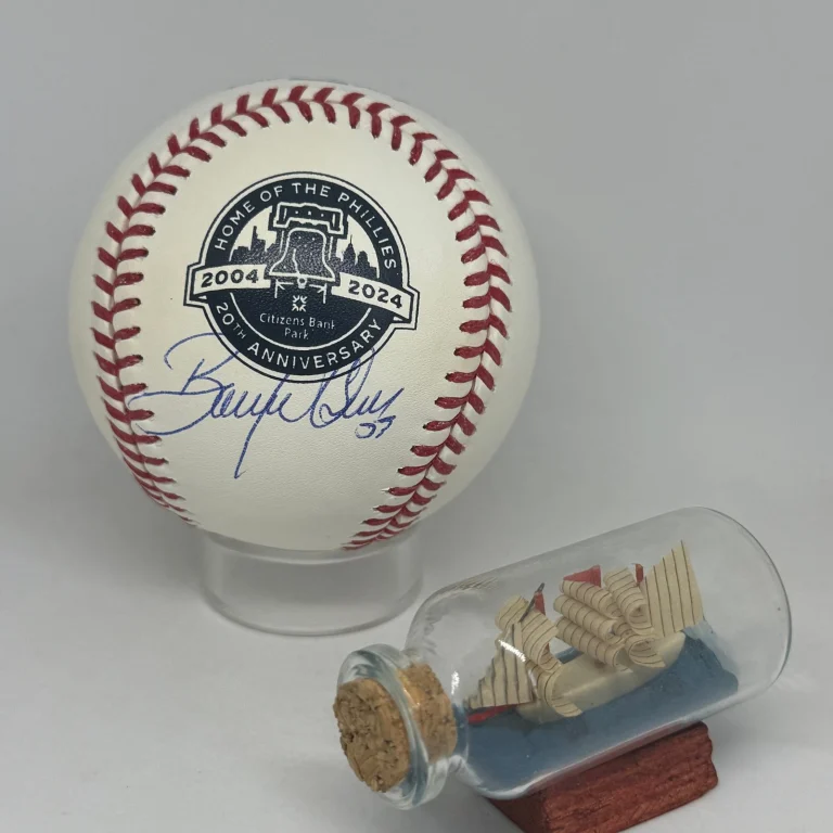 Bobby Abreu signed Phillies Citizens Bank Park Logo Baseball JSA COA Auto A4584