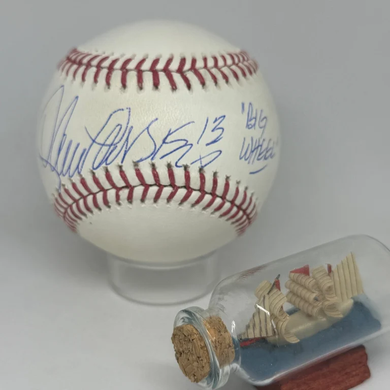 Lance Parrish signed Rawlings OML Baseball JSA COA Inscribed Big Wheel A4579