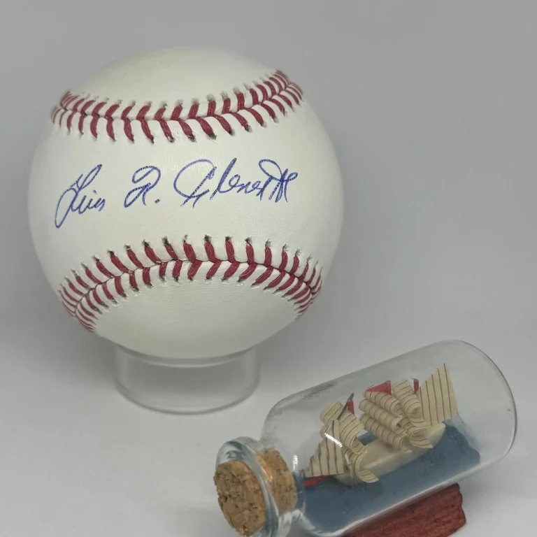 Luis Clemente signed Rawlings OML Baseball JSA COA Roberto's Son Auto A4081