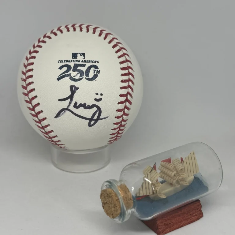 Livvy Dunne signed Rawlings USA American 250 Logo Baseball JSA COA Auto A4561