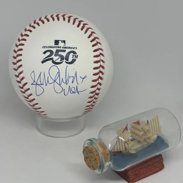 Jennie Finch signed Rawlings USA American 250 Logo Baseball JSA COA Auto A4563