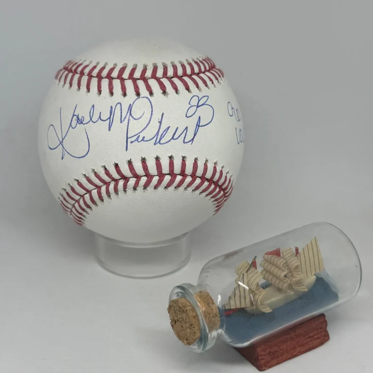 Karlyn Pickens signed Rawlings OML Baseball JSA COA NCAA Softball Auto A4554