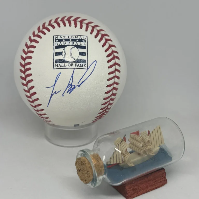 Lee Smith signed Rawlings HOF Logo Baseball JSA COA Cubs Auto A4582