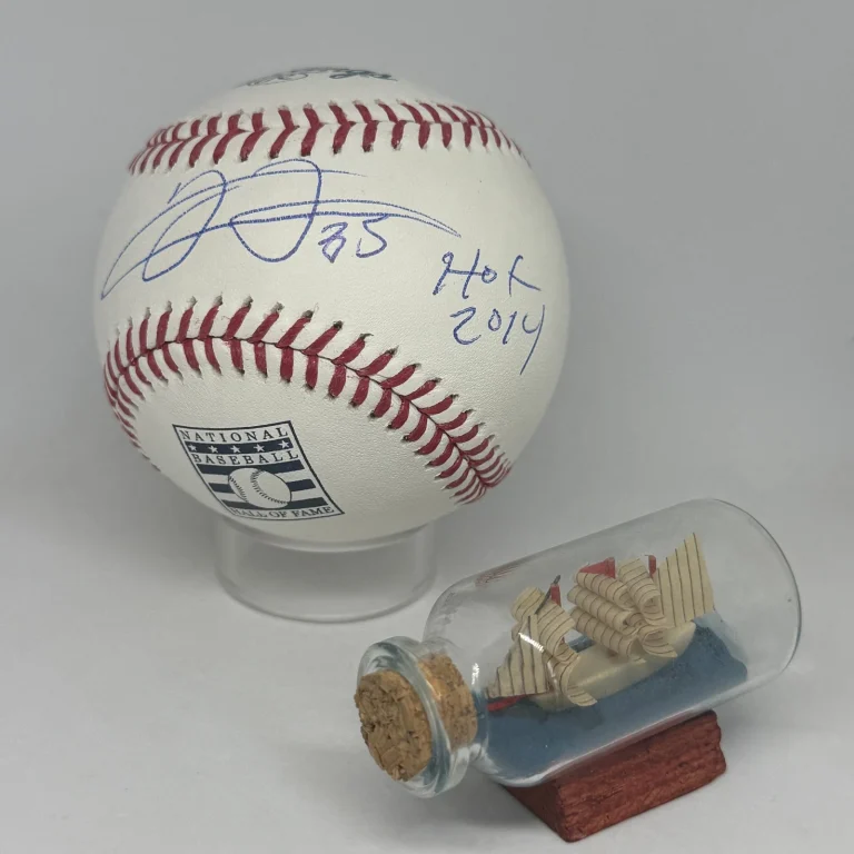Frank Thomas signed Rawlings HOF Logo Baseball JSA COA White Sox Auto A4593