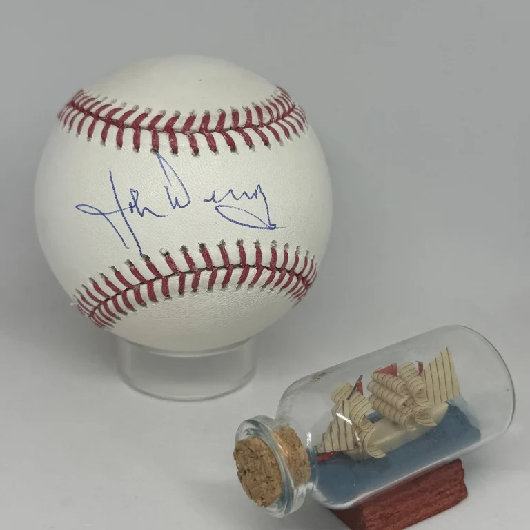 John Denny signed Rawlings OML Baseball JSA COA Phillies Cy Young Auto A4562