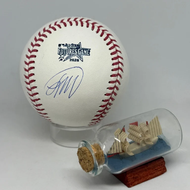 Lubin Rincon signed Rawlings 2026 Futures Game Logo Baseball JSA COA Auto A4558