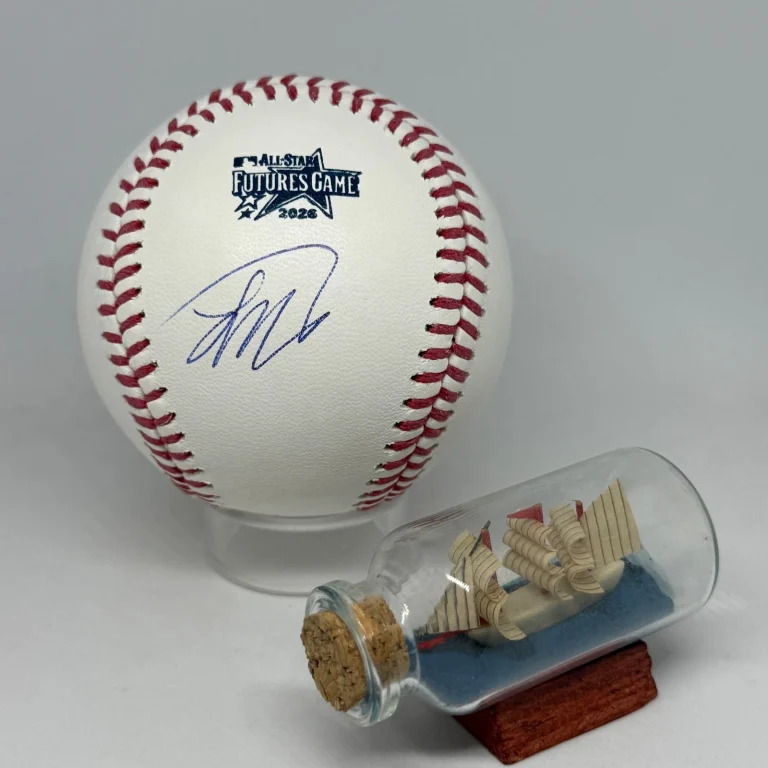 Lubin Rincon signed Rawlings 2026 Futures Game Logo Baseball JSA COA Auto A4557