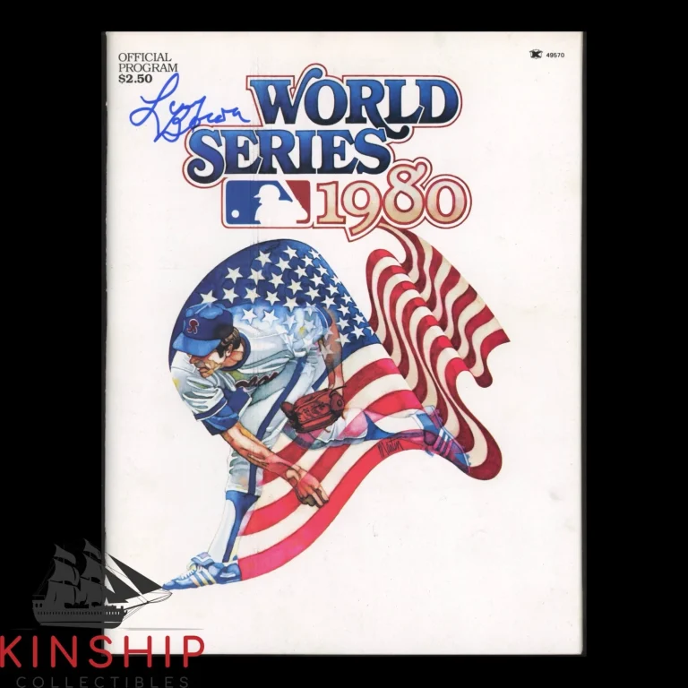 Larry Bowa signed 1980 Phillies World Series Program JSA COA Baseball Auto E418