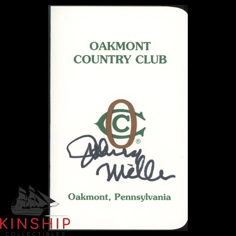Johnny Miller signed Oakmont Country Club Scorecard JSA COA US Open Auto Z2634