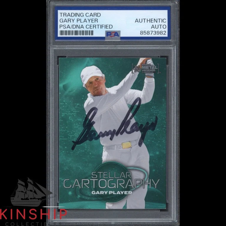 Gary Player signed 2024 Skybox Metal Universe Card PSA DNA Slab Golf Auto C6380