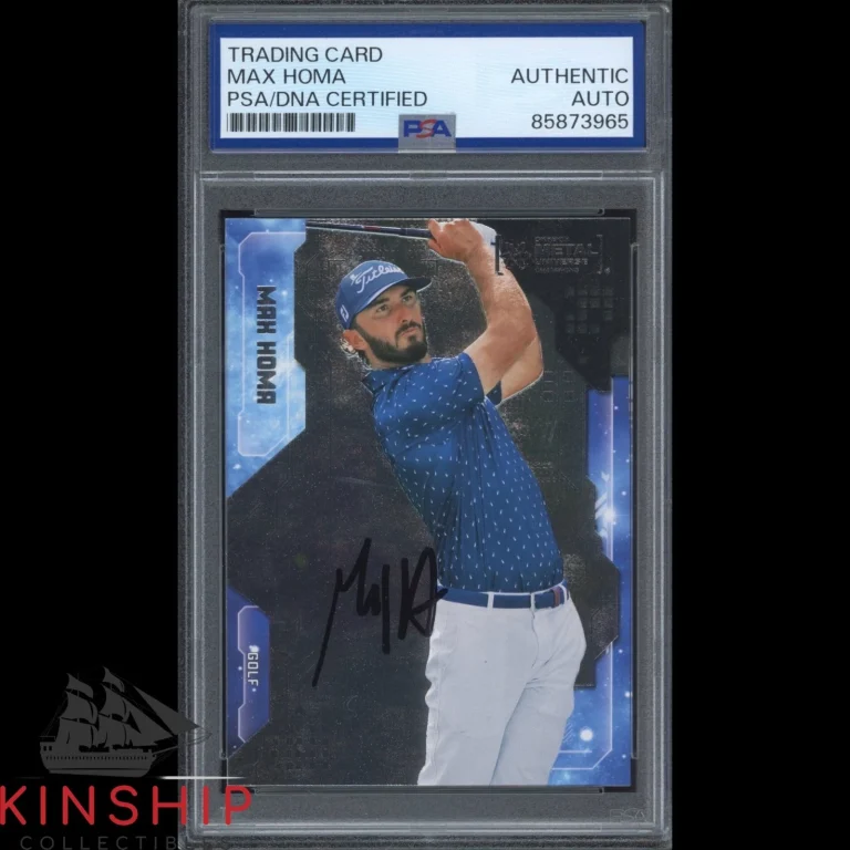 Max Homa signed 2024 Skybox Metal Universe Trading Card PSA DNA Slab Golf C6381