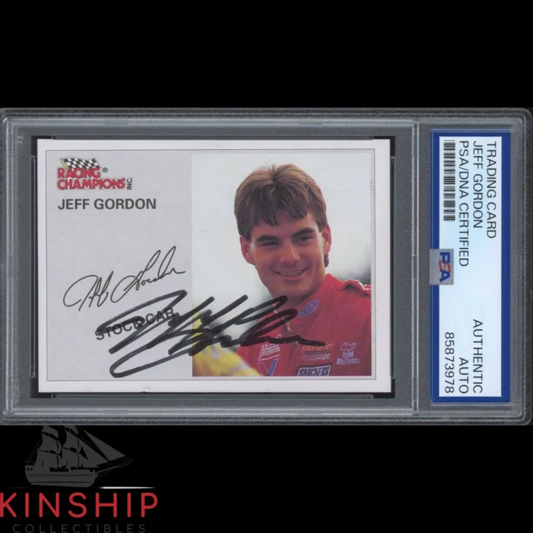 Jeff Gordon signed 1995 Racing Champions Card PSA DNA Slab NASCAR Auto C6367