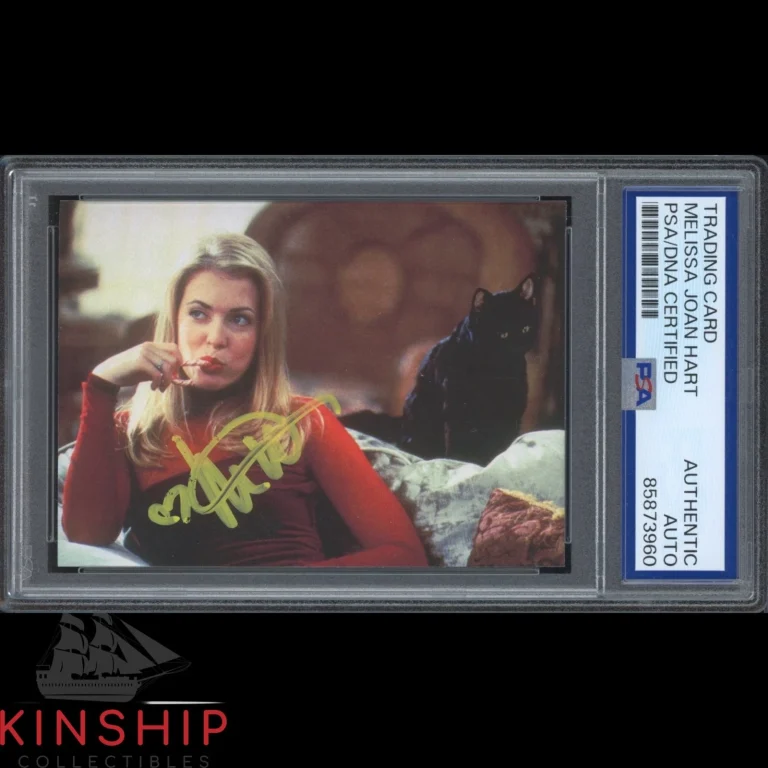 Melissa Joan Hart signed 1999 Dart Trading Card PSA DNA Slab Sabrina Auto C6375