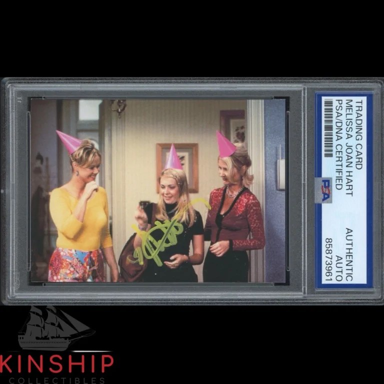Melissa Joan Hart signed 1999 Dart Trading Card PSA DNA Slab Sabrina Auto C6376