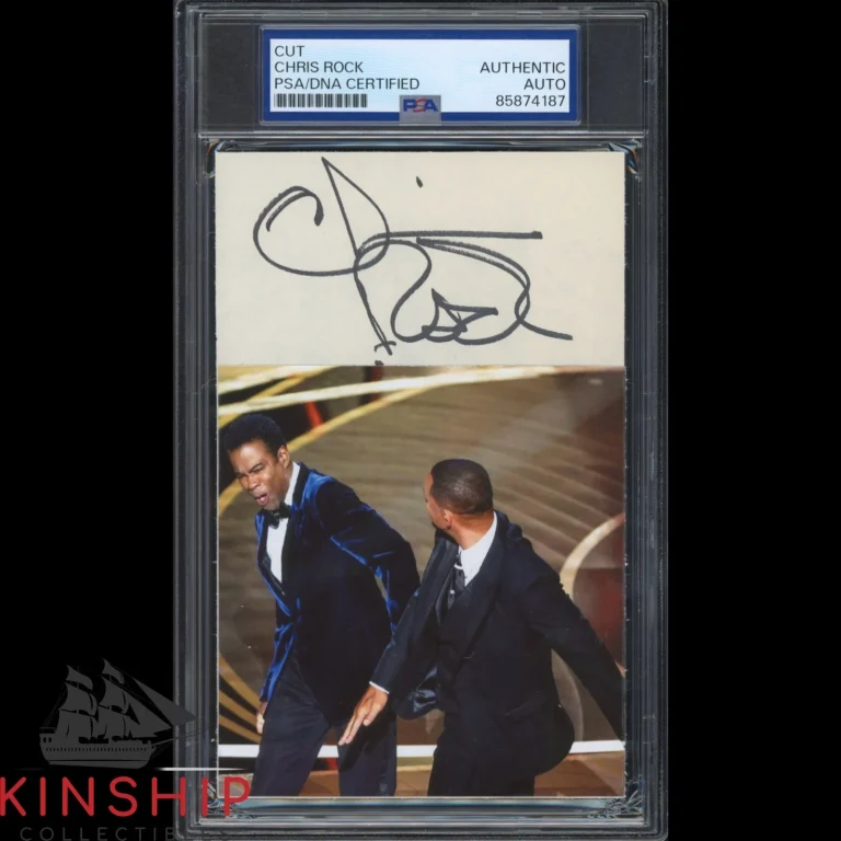 Chris Rock signed Cut PSA DNA Slab Will Smith Image Actor Auto C6446