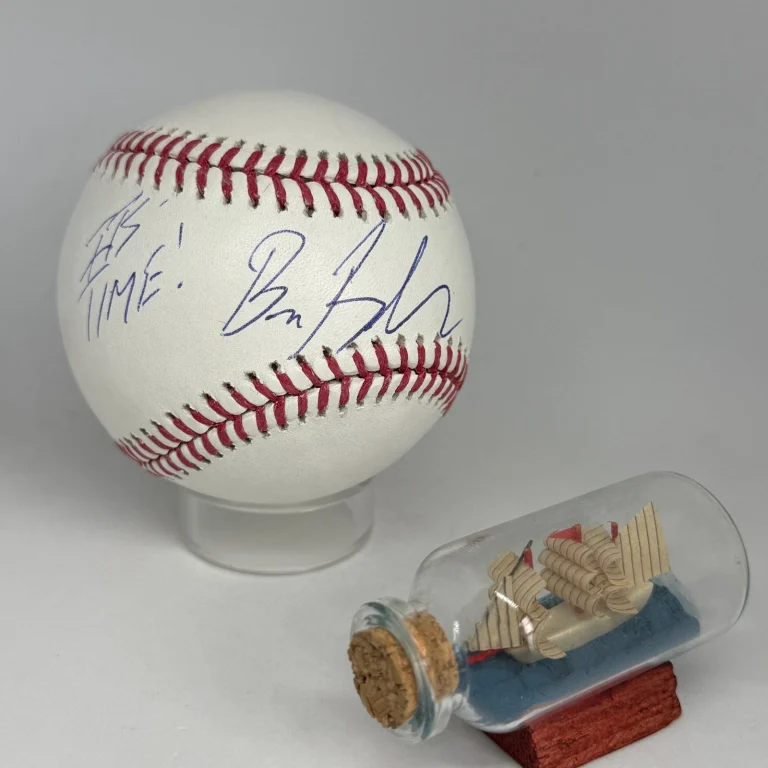 Bruce Buffer signed Rawlings OML Baseball JSA COA MMA UFC Inscribed Auto A4616