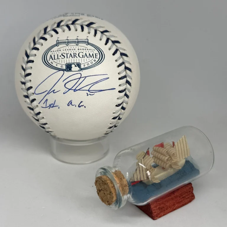 Josh Hamilton signed Rawlings 2008 All Star Game Logo Baseball JSA Auto A4629