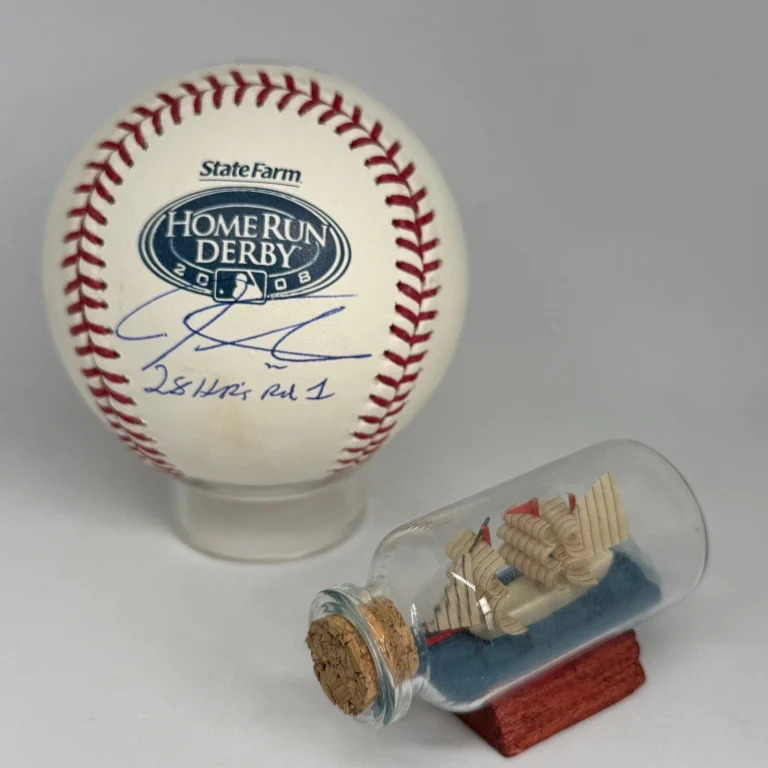 Josh Hamilton signed Rawlings 2008 Home Run Derby Logo Baseball JSA Auto A4630