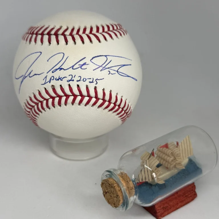 Josh Hamilton signed Rawlings OML Baseball JSA Inscribed Full Name Auto A4633