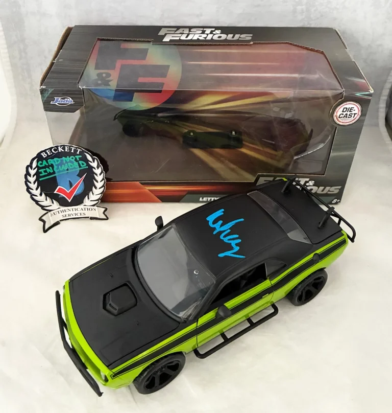 Michelle Rodriguez Signed Diecast Car 1:24 Letty Dodge Charger Fast & Furious...