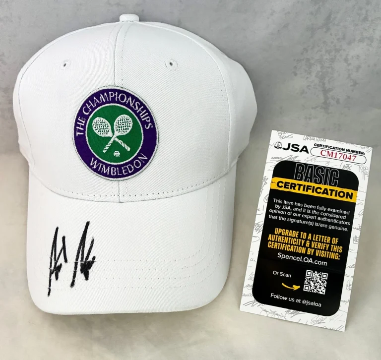 Andre Agassi Signed Hat Wimbledon JSA COA