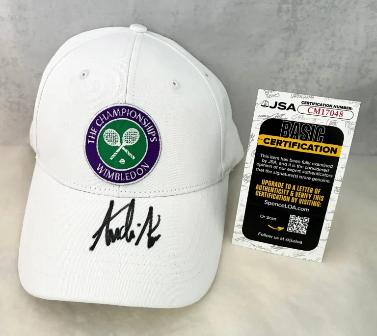 Andre Agassi Signed Hat Wimbledon  JSA 1 COA