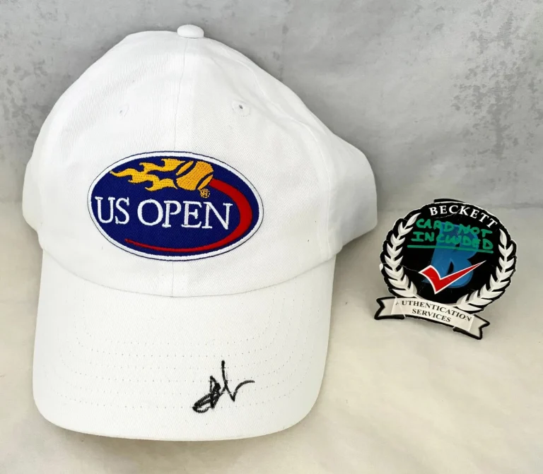 Emma Raducanu Signed Hat US Open Beckett BAS COA