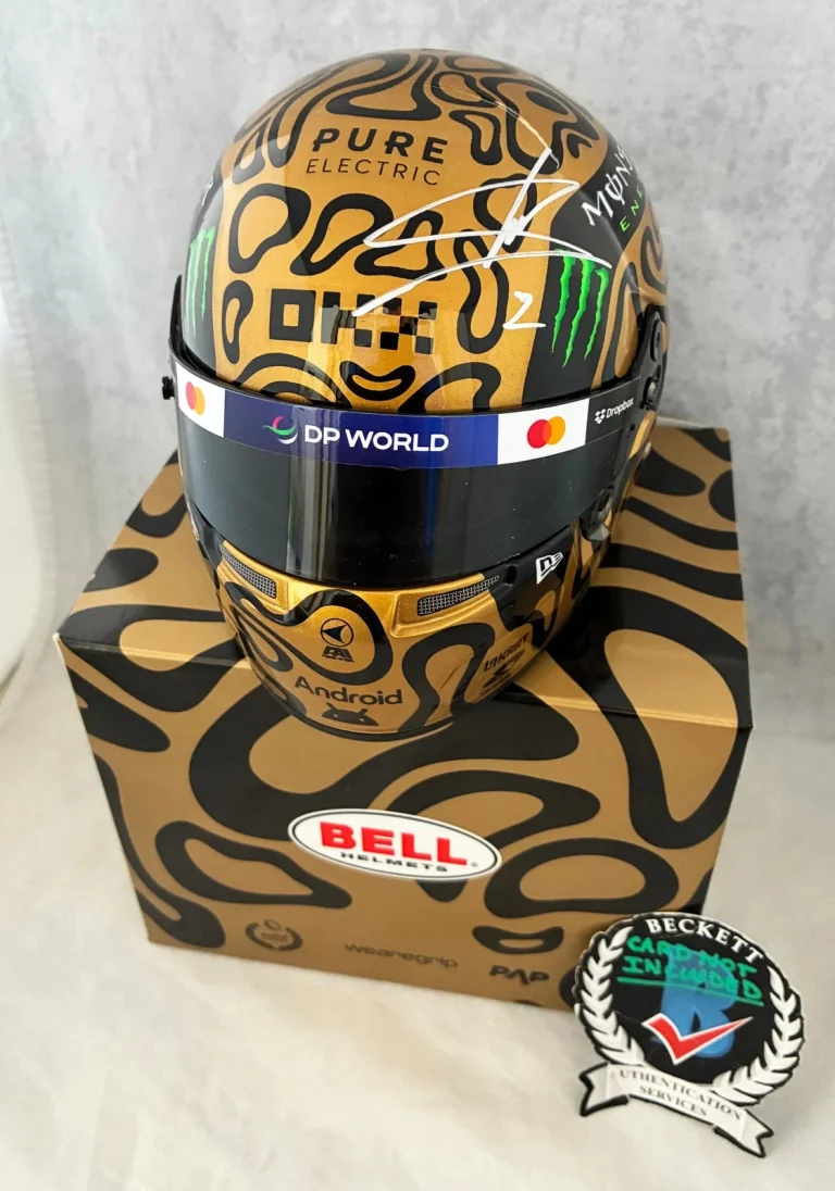 Lando Norris Signed Helmet 1:2 2025 World Champion McLaren F1 BAS COA