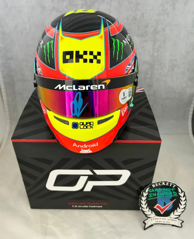 Oscar Piastri Signed Helmet 1:2 2025 Season McLaren F1 BAS COA