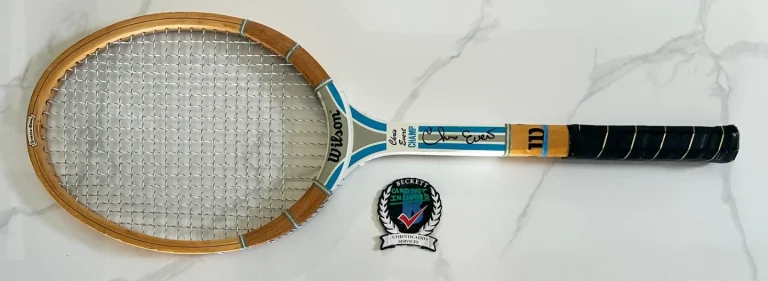 Chris Evert Signed Tennis Racquet Beckett BAS 3 COA