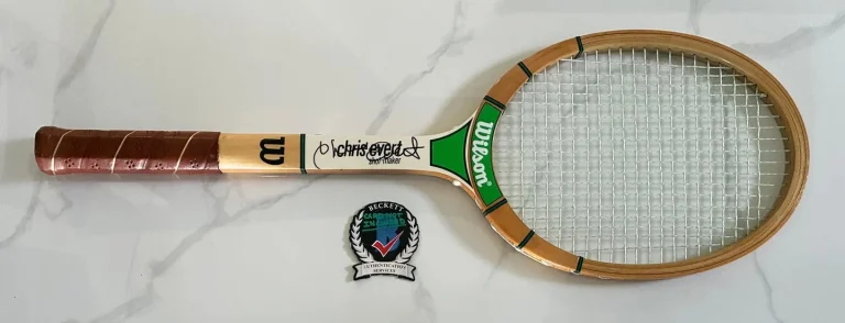 Chris Evert Signed Tennis Racquet Beckett BAS 7 COA