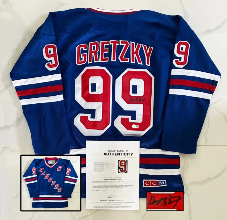 Wayne Gretzky Signed Jersey New York Rangers Beckett BAS COA