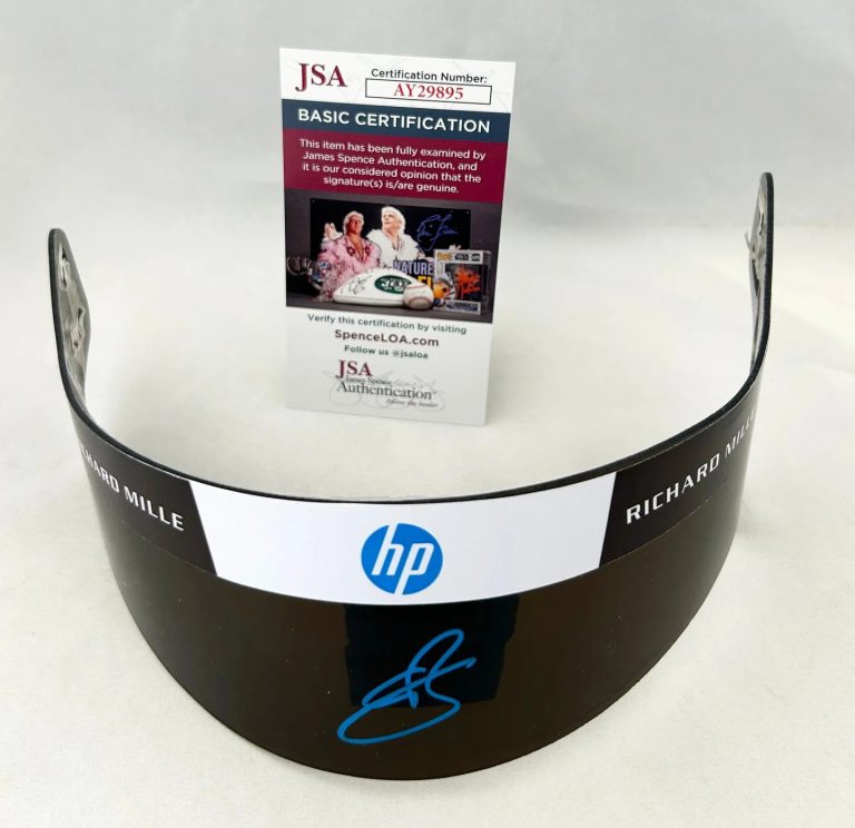 Oliver Bearman Signed Helmet Visor 1:1 Ferrari Haas Formula 1 JSA 3 COA