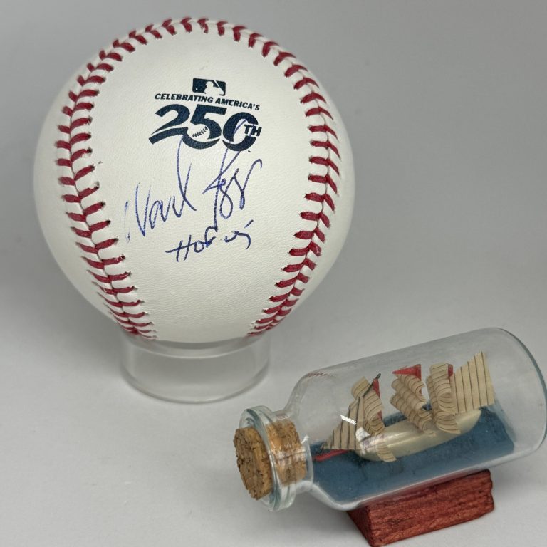 Wade Boggs signed Rawlings USA 250 Logo Baseball JSA COA Inscribed HOF A4655